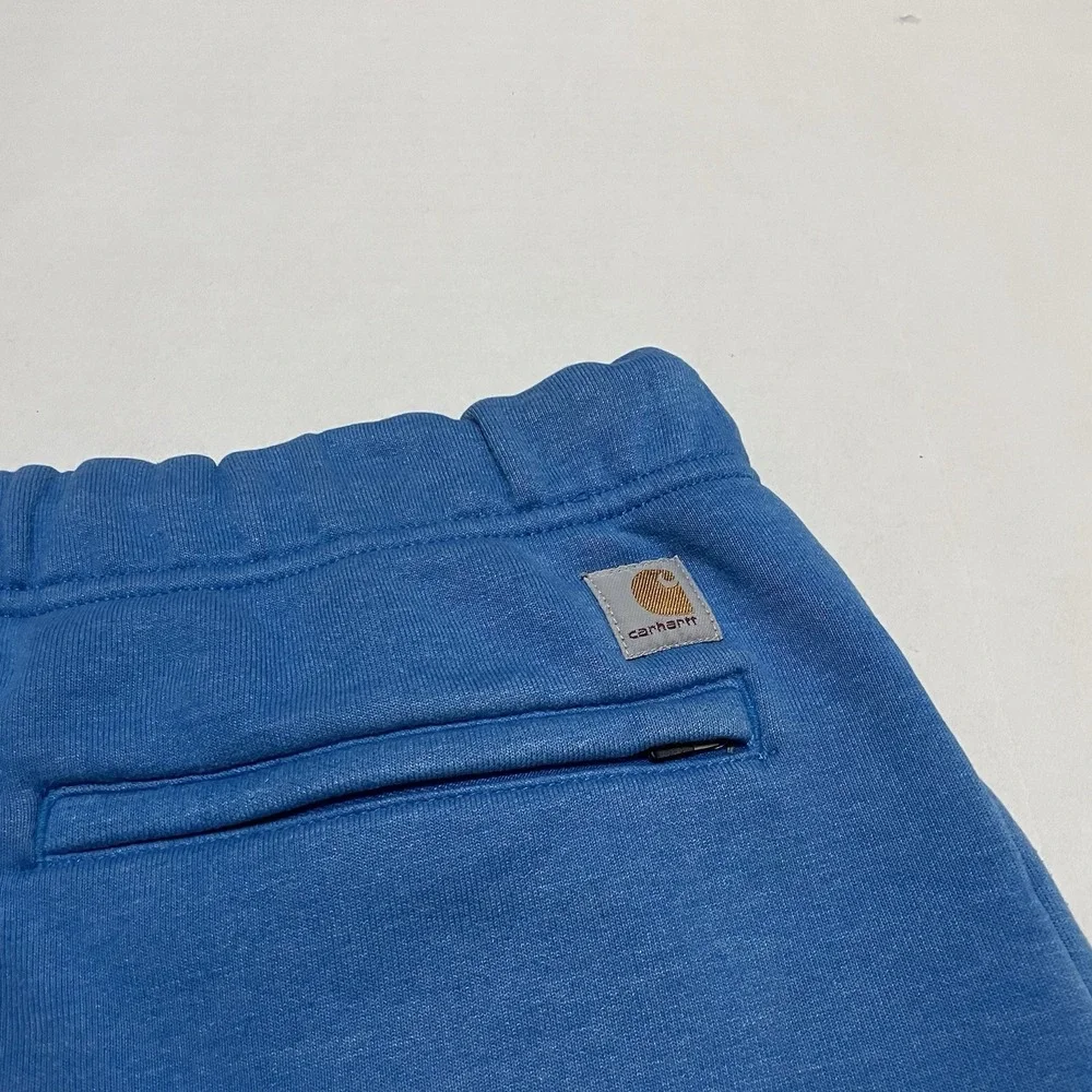 Carhartt Relaxed Fit Fleece Sweat Short Blue Mens Size Large 8